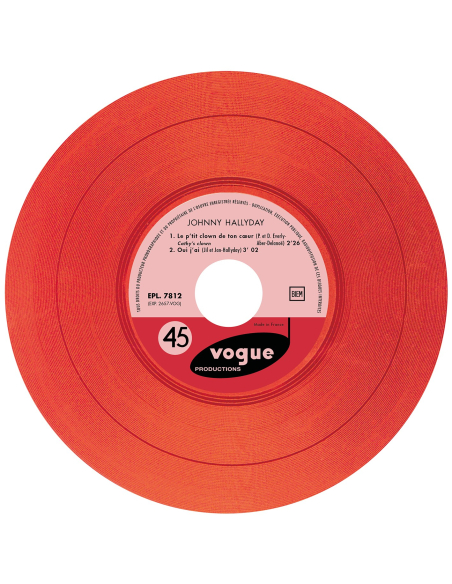 Johnny Hallyday - EP N°04 - Le P'tit Clown De Ton Cœur (Vinyle 7'')