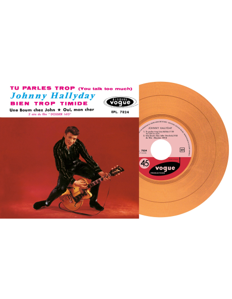 Johnny Hallyday - EP N°05 - Tu Parles Trop (Vinyle 7'')