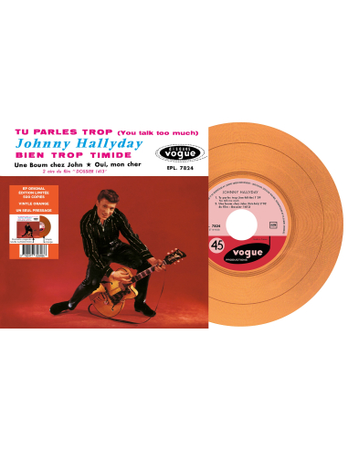 Johnny Hallyday - EP N°05 - Tu Parles Trop (Vinyle 7'')