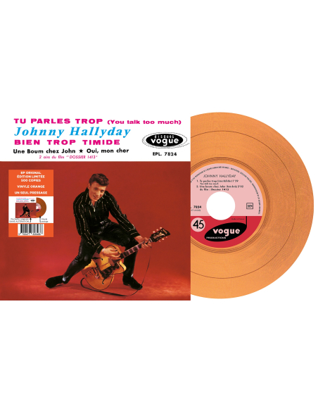 Johnny Hallyday - EP N°05 - Tu Parles Trop (Vinyle 7'')