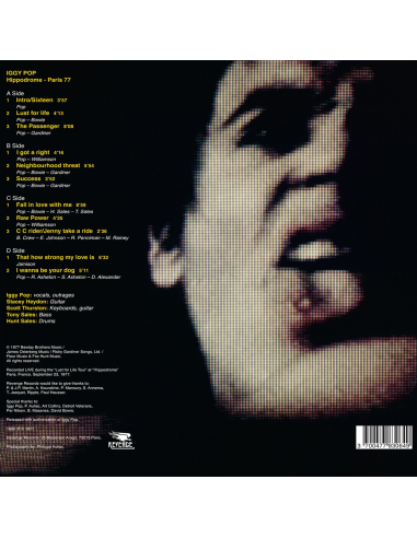 Iggy Pop - Hippodrome '77 - RSD 2019 (Vinyle)