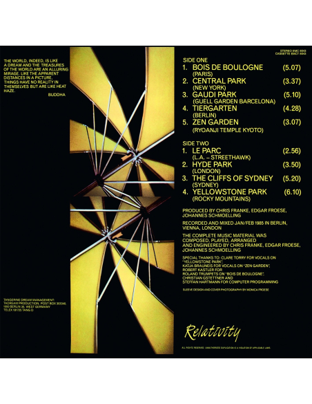 Tangerine Dream - Le Parc - RSD 2019 (Vinyle)