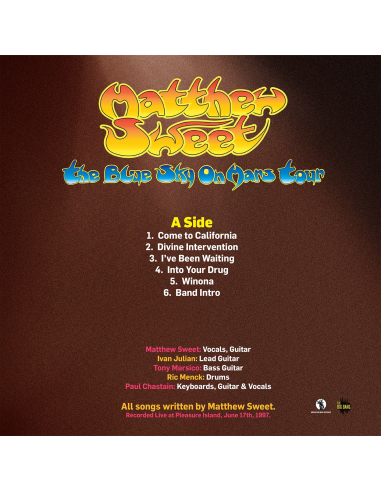 Matthew Sweet - The Blue Sky On Mars Tour - RSD 2019 (Vinyle)