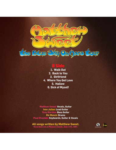 Matthew Sweet - The Blue Sky On Mars Tour - RSD 2019 (Vinyle)