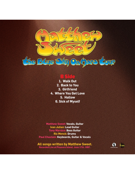 Matthew Sweet - The Blue Sky On Mars Tour - RSD 2019 (Vinyle)