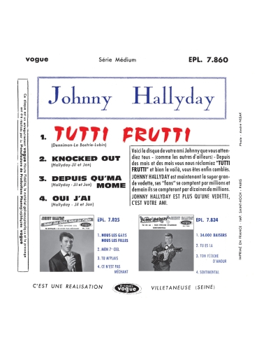 Johnny Hallyday - EP N°07 - 24 000 Baisers  