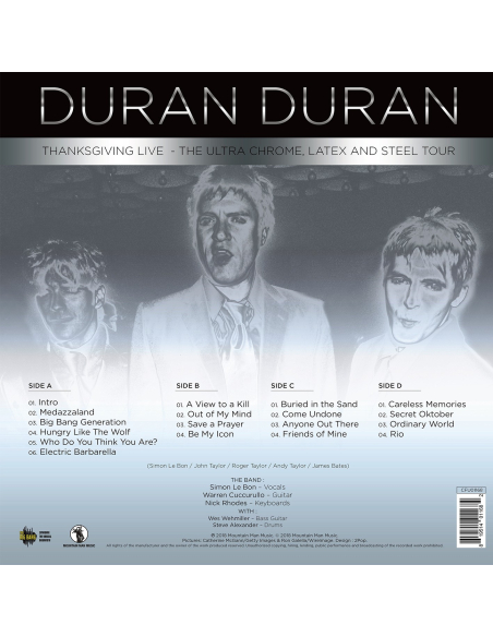 Duran Duran - The Ultra Chrome, Latex And Steel Tour (Vinyle)