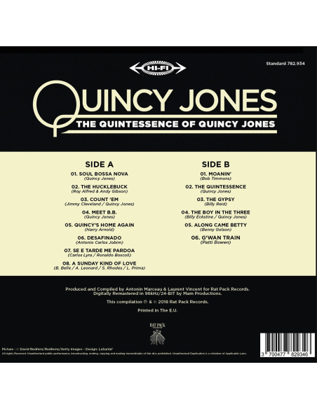 Quincy Jones - The Quintessence Of Quincy Jones (Vinyle)