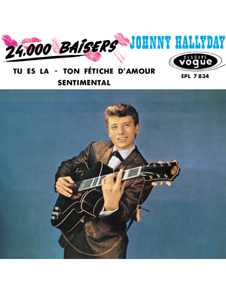 Johnny Hallyday - EP N°07 - 24 000 Baisers (Vinyle 7'')