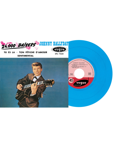 Johnny Hallyday - EP N°07 - 24 000 Baisers (Vinyle 7'')