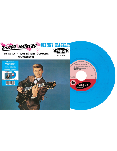 Johnny Hallyday - EP N°07 - 24 000 Baisers (Vinyle 7'')