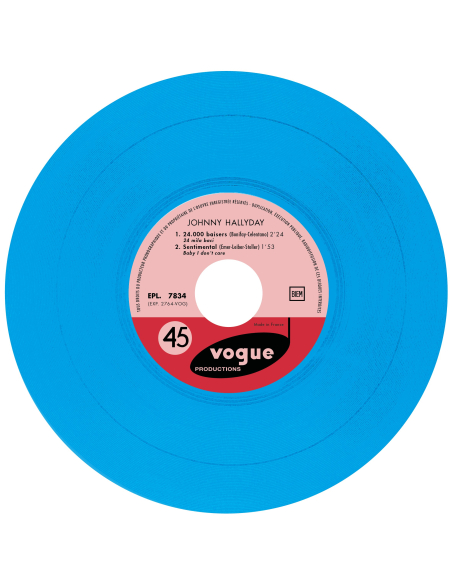 Johnny Hallyday - EP N°07 - 24 000 Baisers (Vinyle 7'')