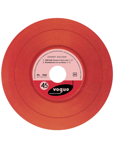 Johnny Hallyday - EP N°08 - Tutti Frutti (Vinyle 7'')