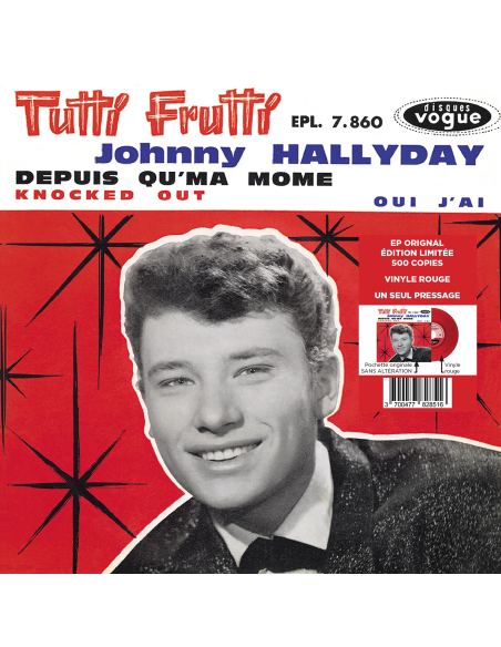 Johnny Hallyday - EP N°08 - Tutti Frutti (Vinyle 7'')