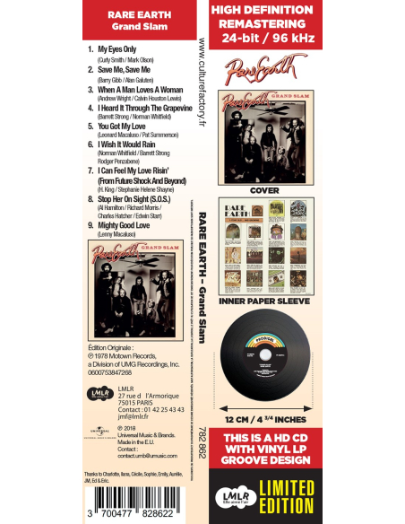 Rare Earth - Grand Slam (CD Mini LP)
