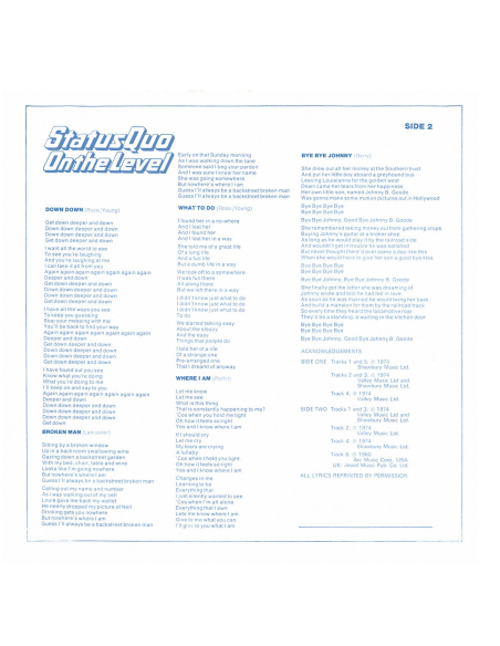 Status Quo - On The Level (Vinyle)