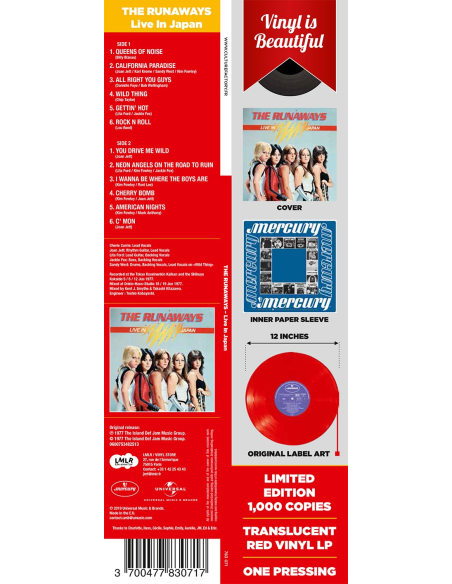 The Runaways - Live In Japan (Vinyle)