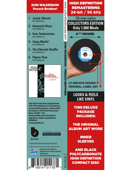 Don Wilkerson - Preach Brother! (Edition limitée)