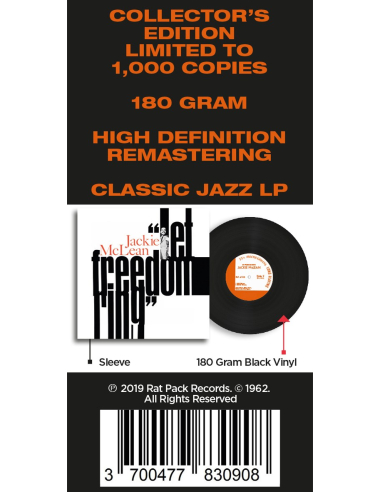 Jackie McLean - Let Freedom Ring (Vinyle)