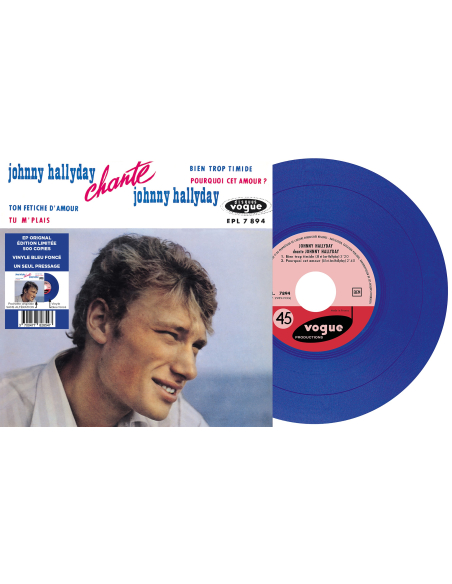 Johnny Hallyday - EP N°11 - Johnny Hallyday Chante Johnny Hallyday (Vinyle 7'')