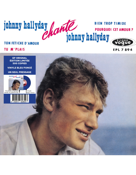 Johnny Hallyday - EP N°11 - Johnny Hallyday Chante Johnny Hallyday (Vinyle 7'')