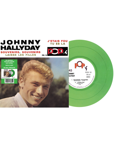 Johnny Hallyday - EP N°12 - Pop 4 - Souvenirs, Souvenirs (Vinyle 7'')
