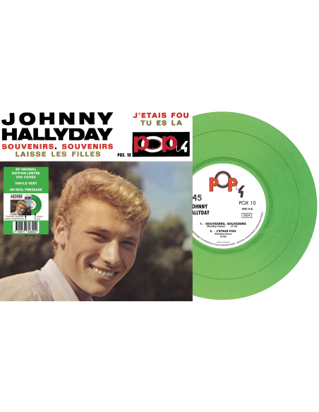 Johnny Hallyday - EP N°12 - Pop 4 - Souvenirs, Souvenirs (Vinyle 7'')