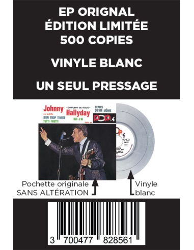 Johnny Hallyday - EP N°13 - Pop 4 - Concert De Rock (Vinyle 7'')
