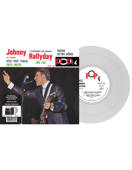 Johnny Hallyday - EP N°13 - Pop 4 - Concert De Rock (Vinyle 7'')