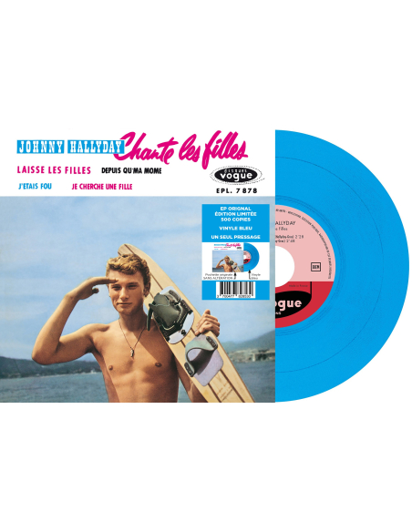 Johnny Hallyday - EP N°10 -  Johnny Hallyday Chante les Filles (Vinyle 7'')