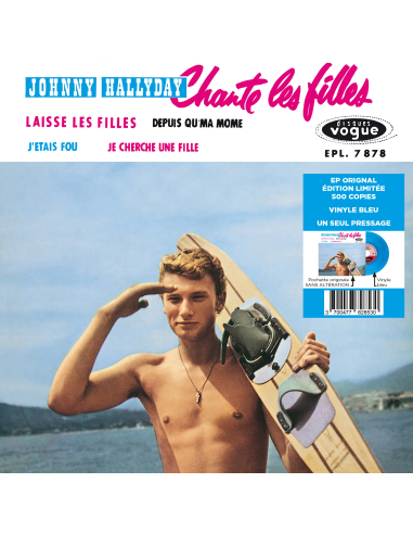 Johnny Hallyday - EP N°10 -  Johnny Hallyday Chante les Filles (Vinyle 7'')