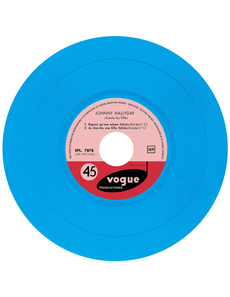 Johnny Hallyday - EP N°10 -  Johnny Hallyday Chante les Filles (Vinyle 7'')