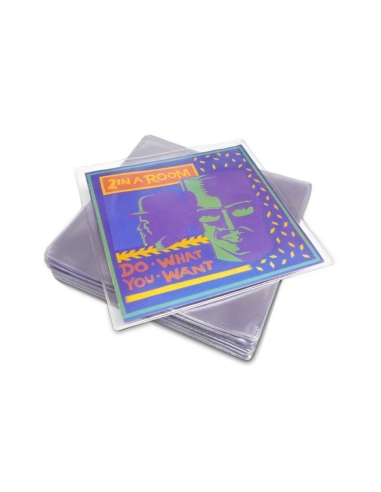 20 Pochettes protection vinyle 45T Rigide 150 microns Mat