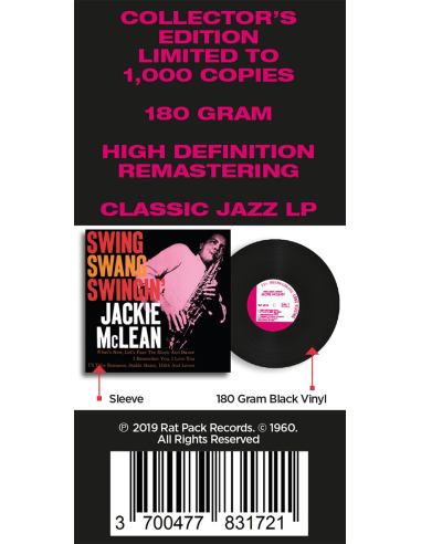 Jackie McLean - Swing, Swang, Swingin' (Vinyle)