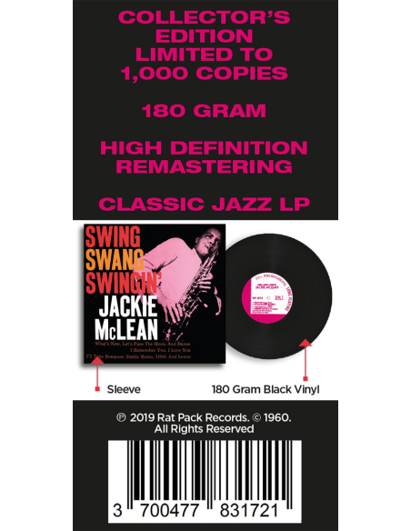Jackie McLean - Swing, Swang, Swingin' (Vinyle)