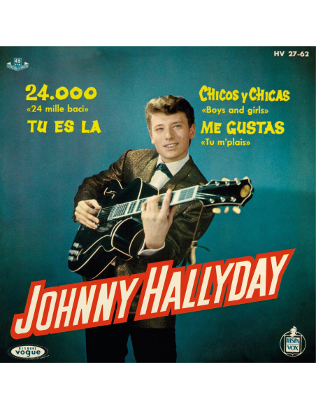 Johnny Hallyday - 24.000 Baisers - Vinyle TRANSPARENT (Espagne) (Vinyle 7'')