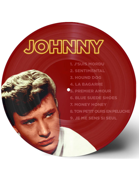 Johnny Hallyday & Elvis Presley - Quand Johnny Reprend Elvis - Picture Disc Rouge (Vinyle)