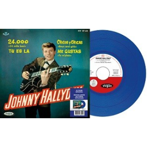 Johnny Hallyday - 24.000 Baisers - Vinyle BLEU (Espagne) (Vinyle 7'')