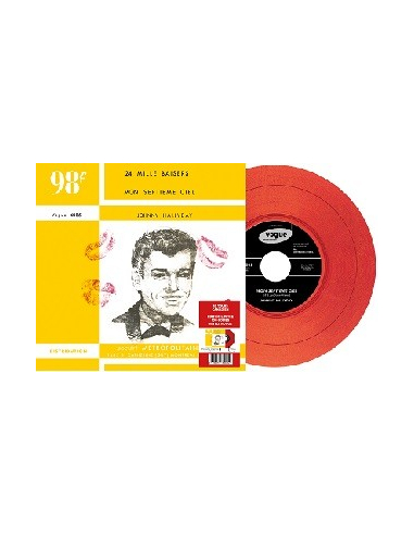 Johnny Hallyday - 24 Mille Baisers - Vinyle ROUGE (Canada) (Vinyle 7'')