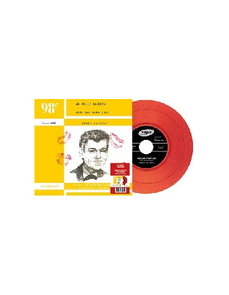 Johnny Hallyday - 24 Mille Baisers - Vinyle ROUGE (Canada) (Vinyle 7'')