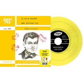 Johnny Hallyday - 24 Mille Baisers - Vinyle JAUNE (Canada) (Vinyle 7'')