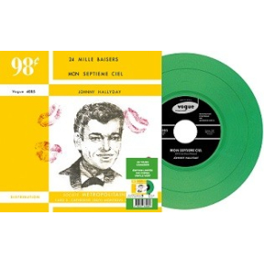 Johnny Hallyday - 24 Mille Baisers - Vinyle VERT (Canada) (Vinyle 7'')