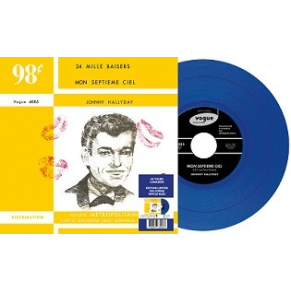Johnny Hallyday - 24 Mille Baisers - Vinyle BLEU (Canada) (Vinyle 7'')