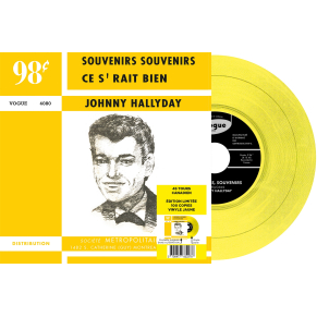 Johnny Hallyday - Souvenirs, Souvenirs - Vinyle JAUNE (Canada) (Vinyle 7'')