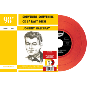 Johnny Hallyday - Souvenirs, Souvenirs - Vinyle ROUGE (Canada) (Vinyle 7'')