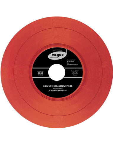 Johnny Hallyday - Souvenirs, Souvenirs - Vinyle ROUGE (Canada) (Vinyle 7'')