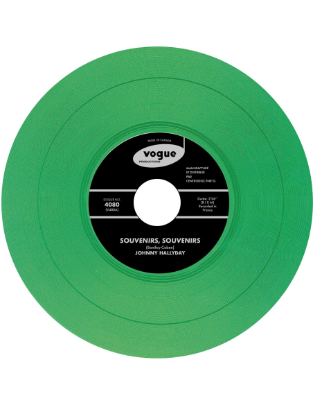 Johnny Hallyday - Souvenirs, Souvenirs - Vinyle VERT (Canada) (Vinyle 7'')