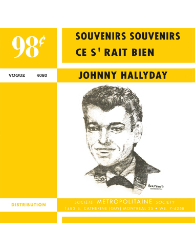 Johnny Hallyday - Souvenirs, Souvenirs - Vinyle VERT (Canada) (Vinyle 7'')