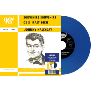 Johnny Hallyday - Souvenirs, Souvenirs - Vinyle BLEU (Canada) (Vinyle 7'')