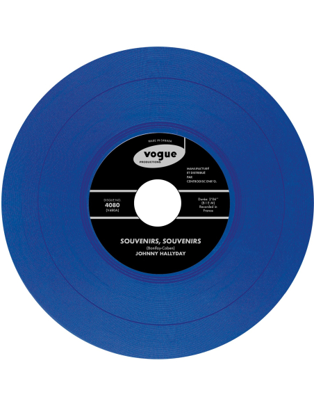 Johnny Hallyday - Souvenirs, Souvenirs - Vinyle BLEU (Canada) (Vinyle 7'')